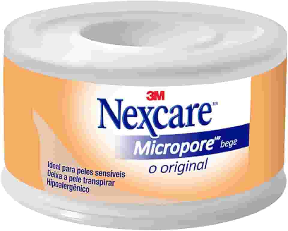 3M, Fita Micropore Nexcare, Bege - 25 mm x 4,5 m