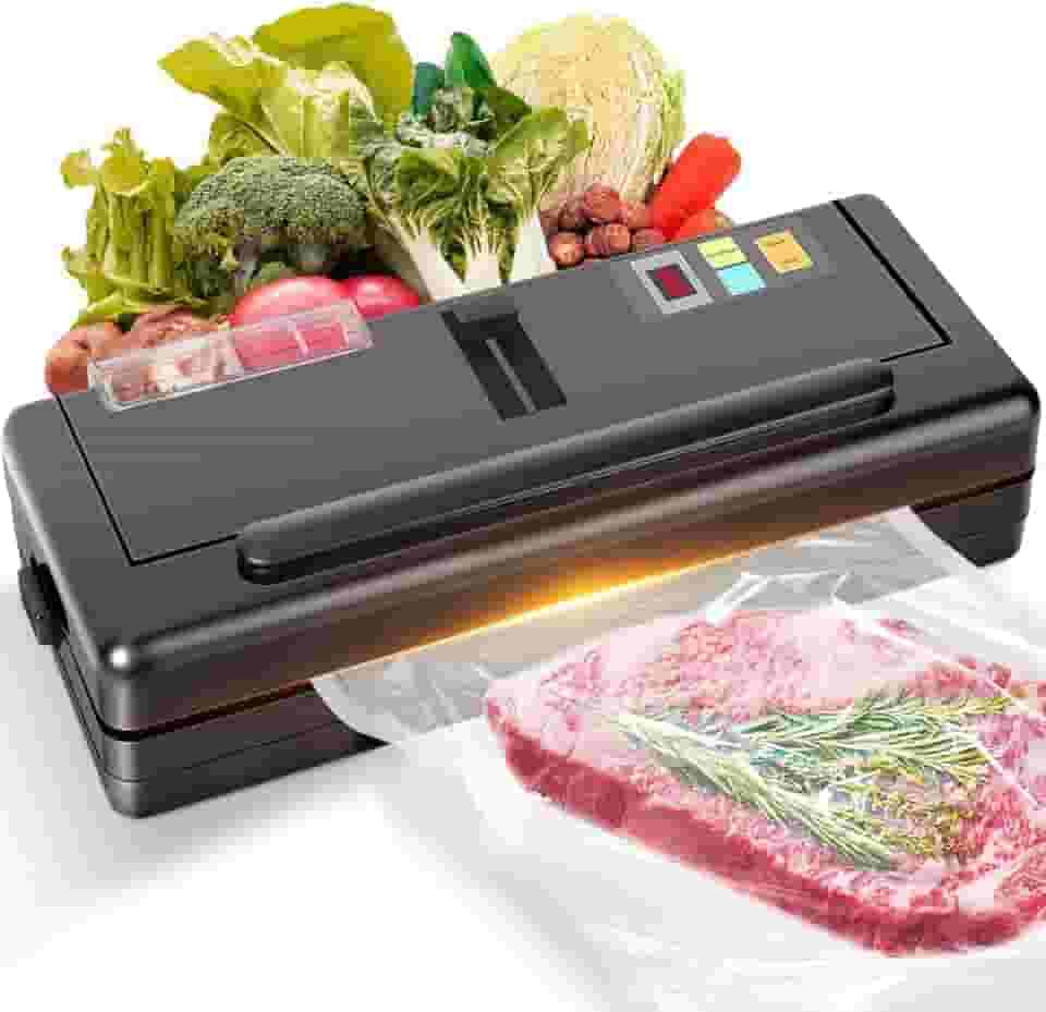 Seladora Vacuo para 110V-220V, Seladora a Vacuo para líquidos, a Vácuo com Reservatório Alta Performance, Embalagem a Vácuo Portátil Alimentos