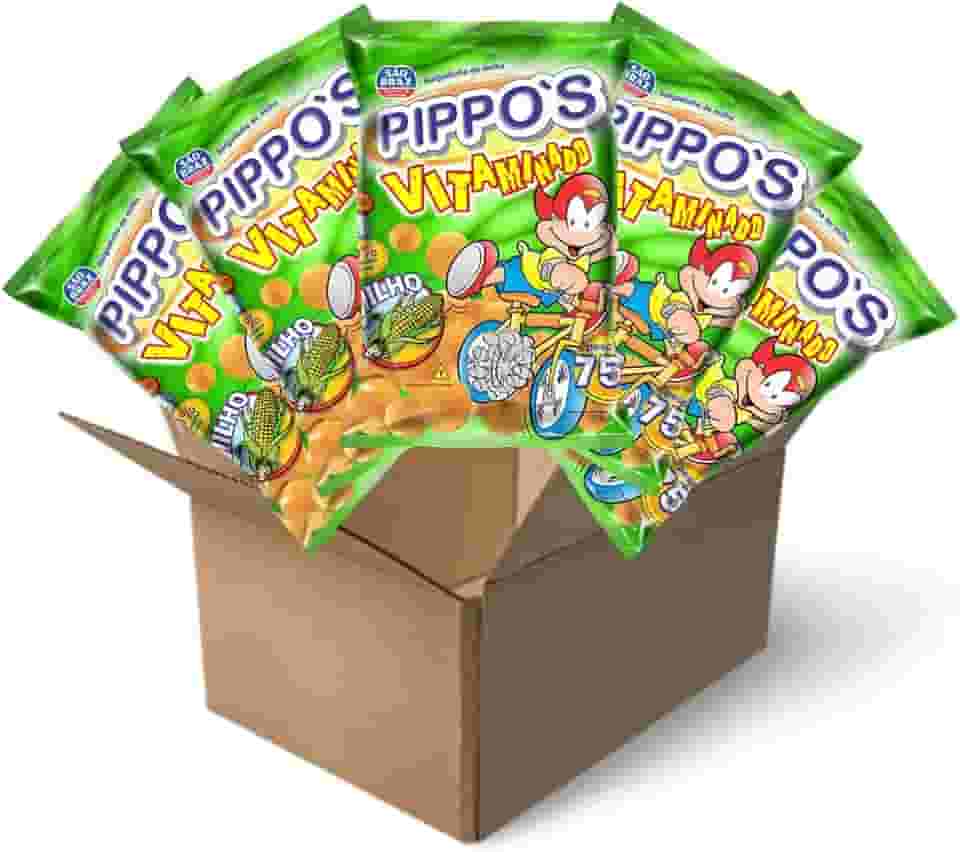 Salgadinho Pippos 75g - Kit com 5 unidades (Milho)