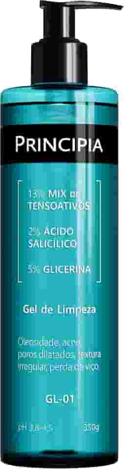 PRINCIPIA, Gel de Limpeza Facial 2% Ácido Salicílico + 5% Glicerina GL-01 com 350g