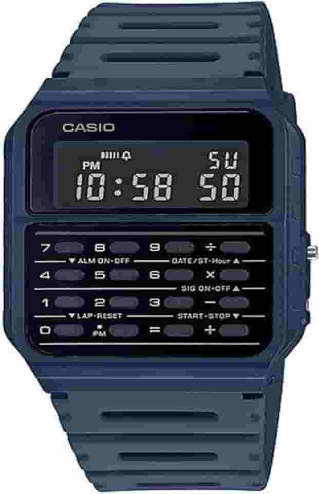Relógio Casio Vintage Calculadora CA-53WF-2BDF Azul