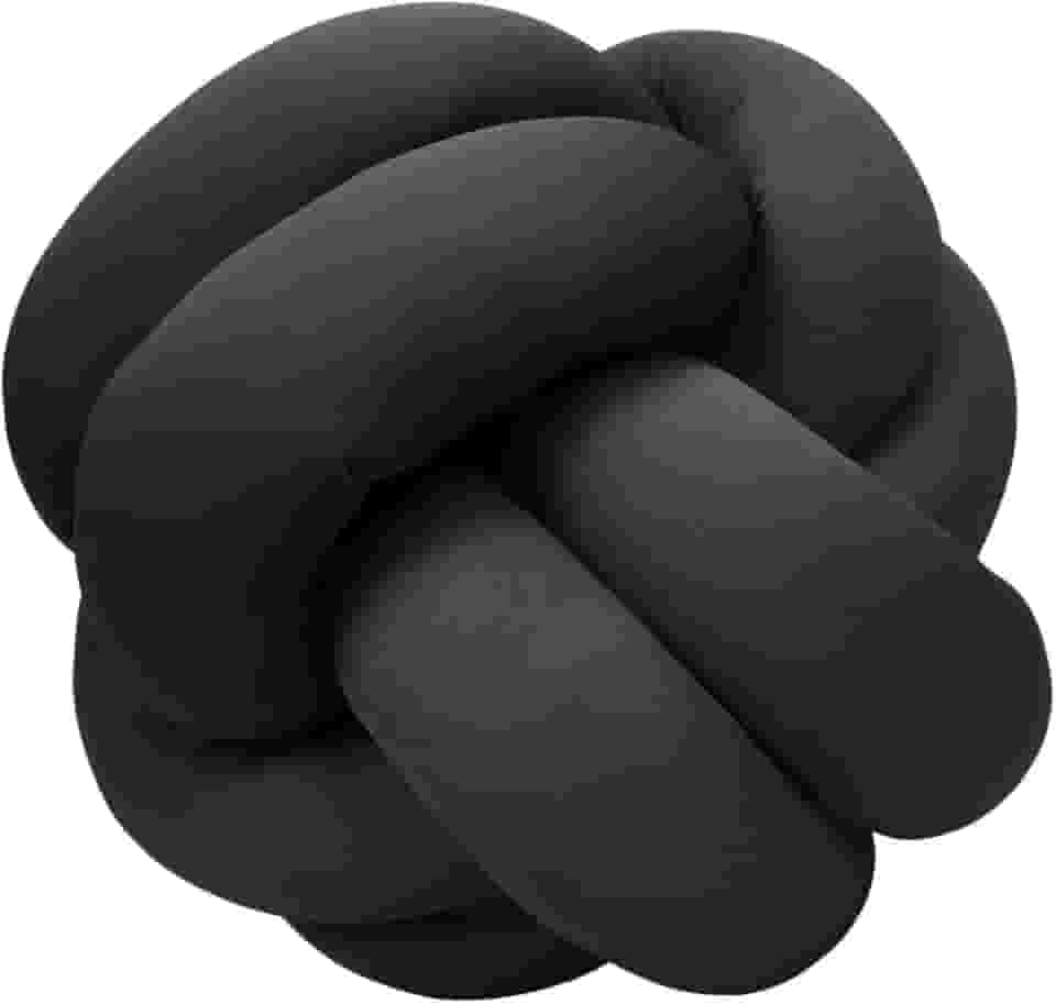 Genérico Almofada de Nó Escandinavo Duplo Para Sofá Quarto Decorativo (Chumbo) 21 cm x 21 cm