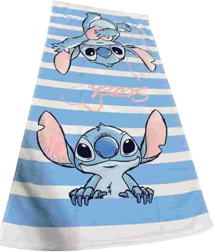 Toalha Aveludada Estampada Stitch 70 cm x 1,40 m