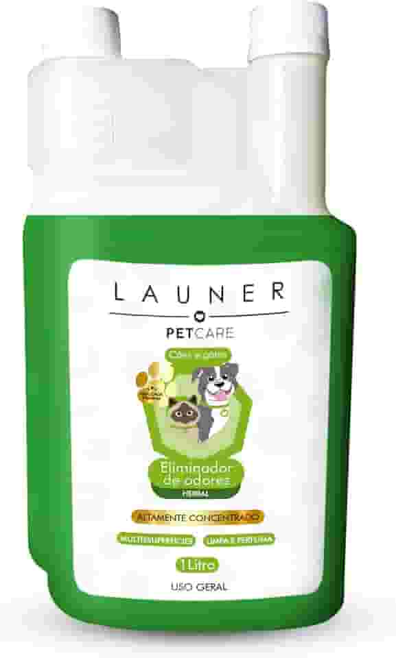 Desinfetante Launer Pet Vet – Eliminador de Odores Herbal Concentrado para Uso Veterinário e Doméstico 1L