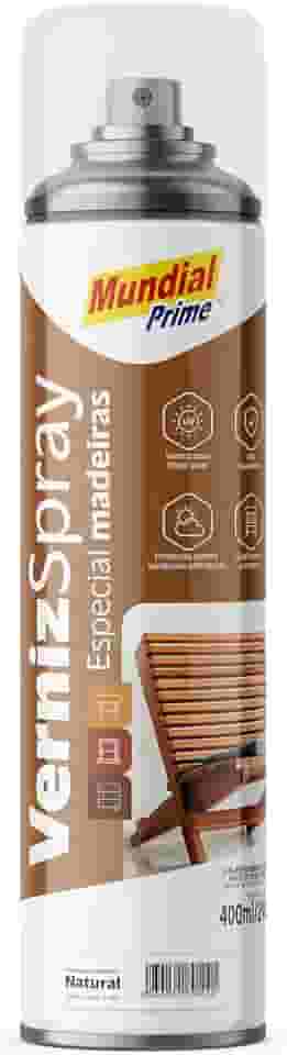 Verniz Spray Especial Madeira 400 ml, MUNDIAL PRIME, Natural, AE0100158