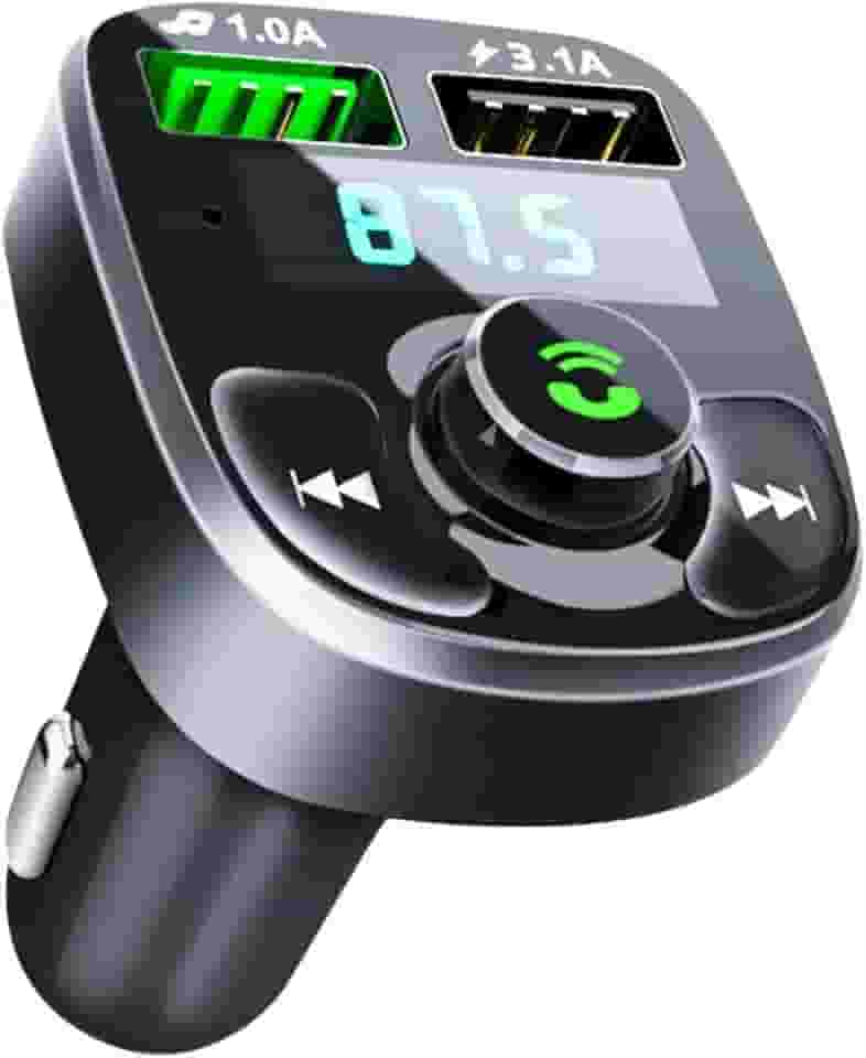 Transmissor FM Veicular com Bluetooth, Carregador USB Duplo, MP3, Rádio, X8 Turbo