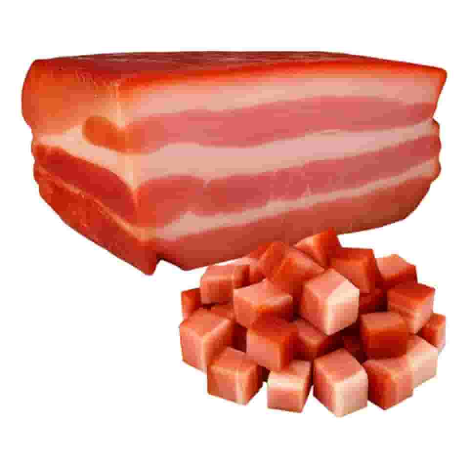Bacon de Porco Artesanal Defumada, Carne Suína, sem conservantes industrializados - 500g
