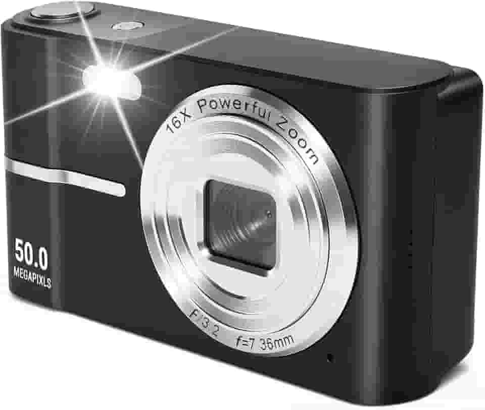 Camera Video 4k Dslr, Camera Fotografica, 11 * 8 * 7cm, Suporta 50 Milhões de Pixels, Zoom de 16x E Gravação Em 4k HD, Câmera Fotográfica