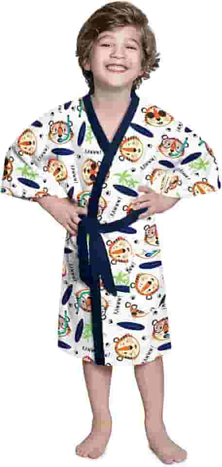 Roupão infantil Felpudo Banho Piscina Praia Aventura Radical P Lepper, multi-colored, Tamanho único