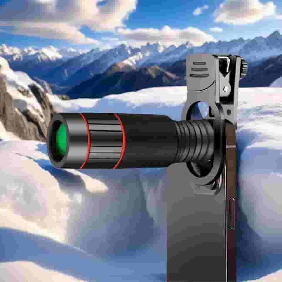 Kit de lentes de câmera de telefone 32X, lente de celular teleobjetiva HD com clipe, acessório de lente para a maioria dos smartphones