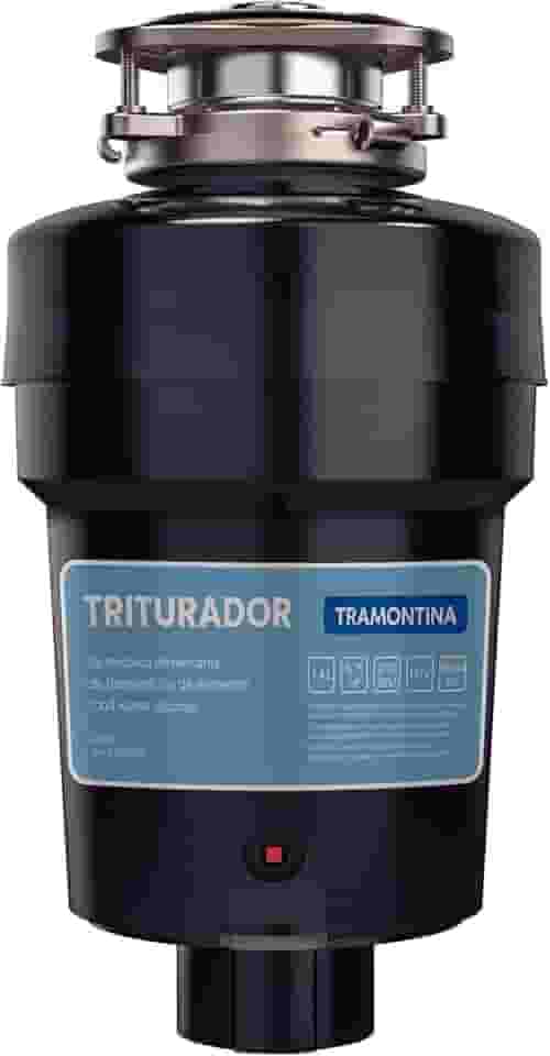 Triturador de Resíduos Alimentares Tramontina para Cubas ou Pias com Furação para Válvula de 4 1/2" com Potência de 0,75 HP 127 V