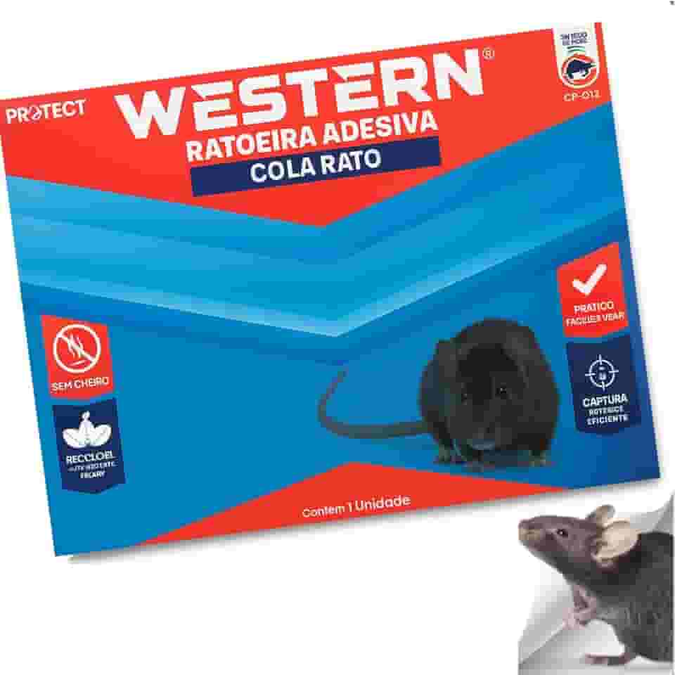 Kit com 5 Cola Rato Controle de Pragas Ratoeira Adesiva, Grande para Controle de Roedores, Uso Comercial e Doméstico