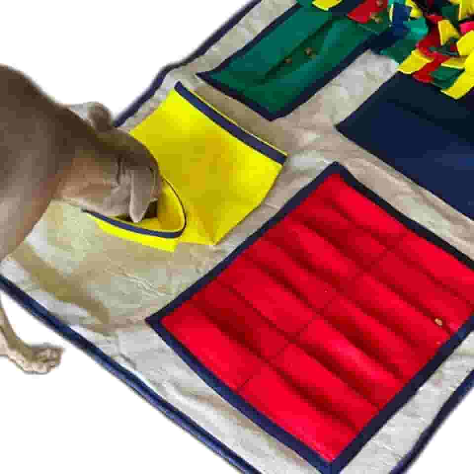 Tapete de Enriquecimento Ambiental para Cachorro Gato Interativo de Fuçar Forrageio Comedouro Lento Brinquedo Cães