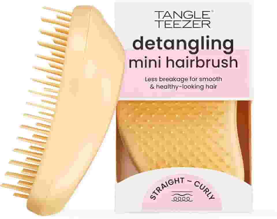 Tangle Teezer - Escova de cabelo desemabaraçadora The Original Mini para todos os tipos de cabelo, úmido e seco, Cor: Amarelo
