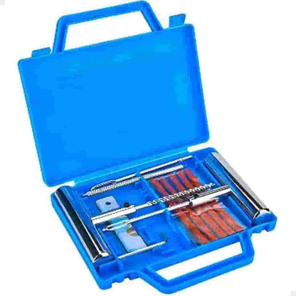 Kit Albema Ferramentas Remendo Macarrão para Reparo Pneus Carro Moto sem Câmara de Ar