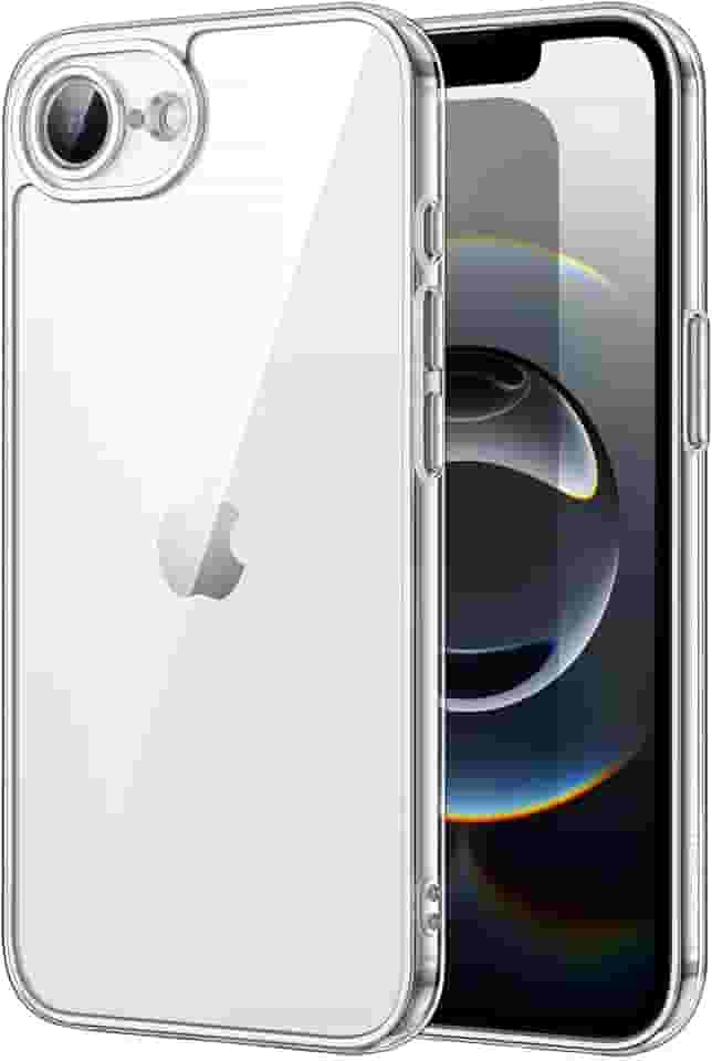JETech Capa para iPhone 16e 6,1 Polegadas 2025, Case Protetora de Telefone à Prova de Choque, Capinha Anti-Amarelecimento, Parte Traseira Transparente Anti-Riscos (Claro)