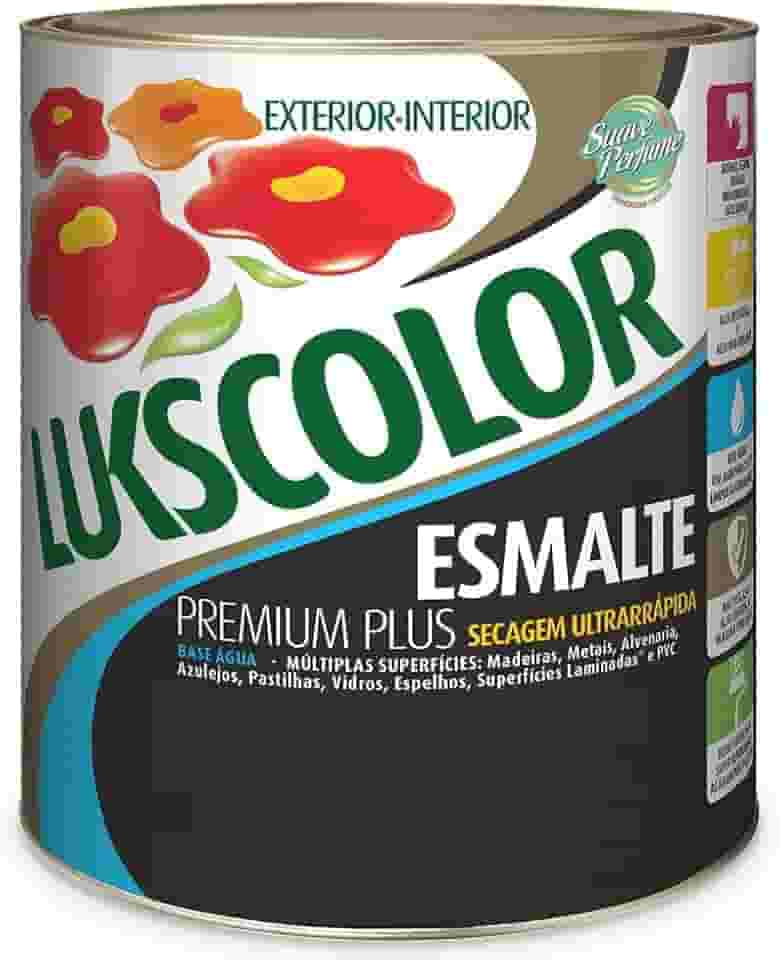 Tinta Esmalte Bri Lukscolor Base Água Branco 900ml