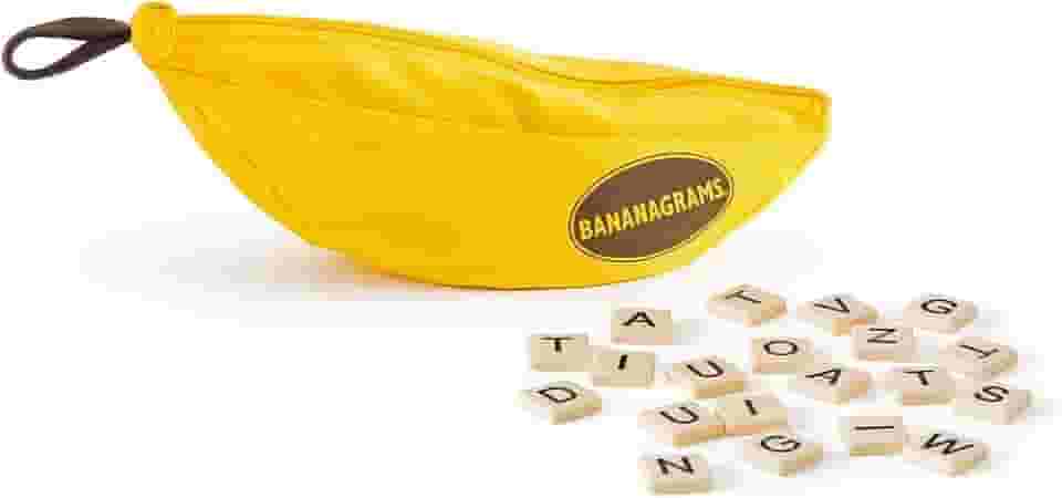 Asmodee, Bananagrams, Jogo de Tabuleiro para Amigos, 2 a 8 jogadores, Idade 8+, Partidas de até 15 minutos