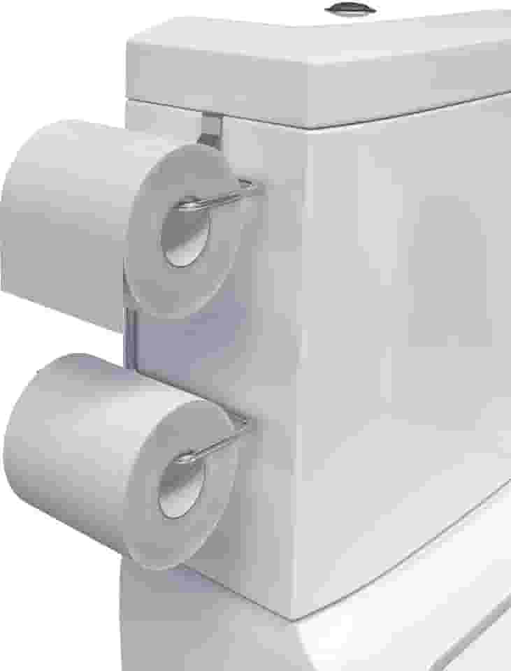 Suporte Duplo de Papel Higiênico p/Caixa Acoplada, Cromado, Stolf