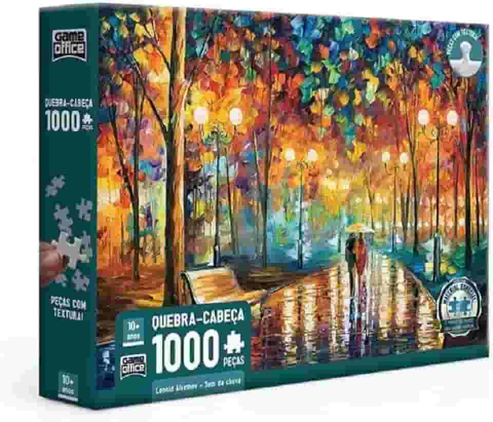 Toyster - Quebra-cabeça: Leonid Afremov - Som da Chuva - 1000 peças - Game Office