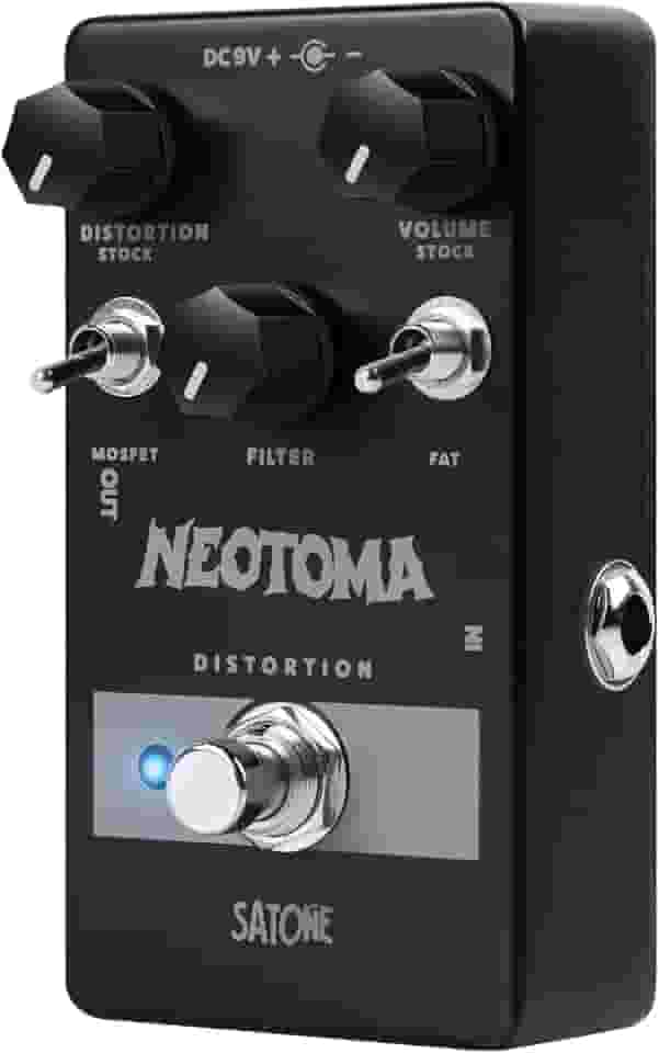 SATONE Pedal De Efeito De Distorção Para Guitarra Elétrica Satone S809 Neotoma - Pedal De Metal Acústico Com Predefinição De Efeito De Distorção Clássico Com True Bypass