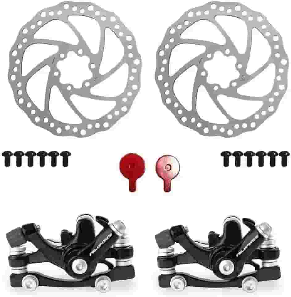 Kit Freio Disco Mecanico Absolute Disco 160mm Pincas Preto.