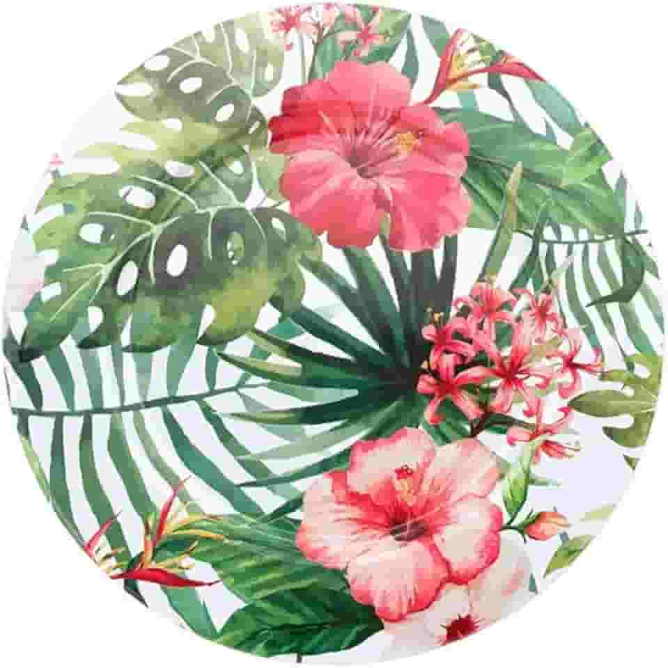 Tuut, Linha Home Decor, Sousplat Metal Tropical, 33x33cm