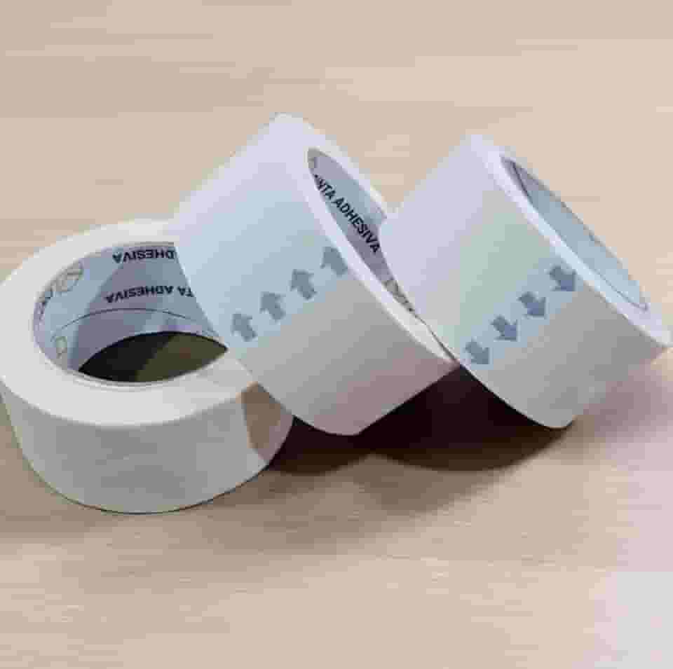 Kit 3 Rolos Fita Crepe 48mm x 50m - Uso Geral, Pintura e Embalagem, Alta Aderência