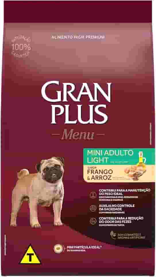 GRANPLUS MENU CAO ADULTO LIGHT - RAÇAS PEQUENAS - 10,1kg