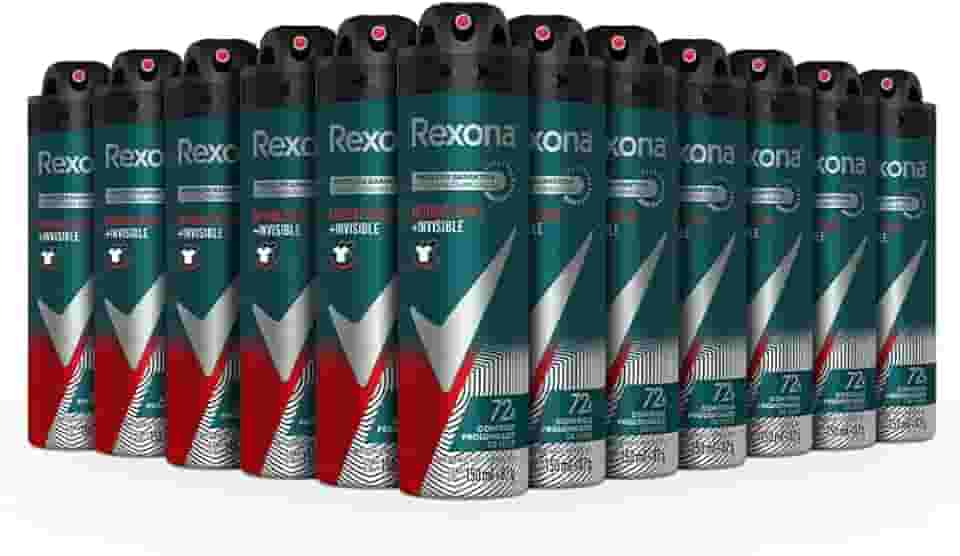 Rexona 12 Unidades Desodorante Antitranspirante Aerosol Antibac + Invisible 150ml