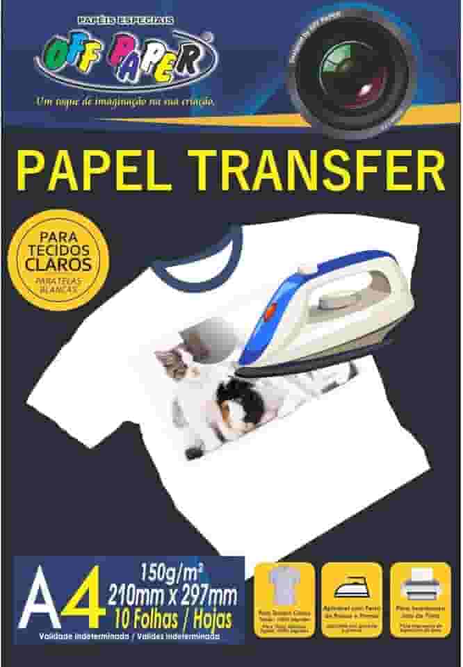 Inkjet Tecidos Claros 150G A4 Pacote C/ 10 Folhas