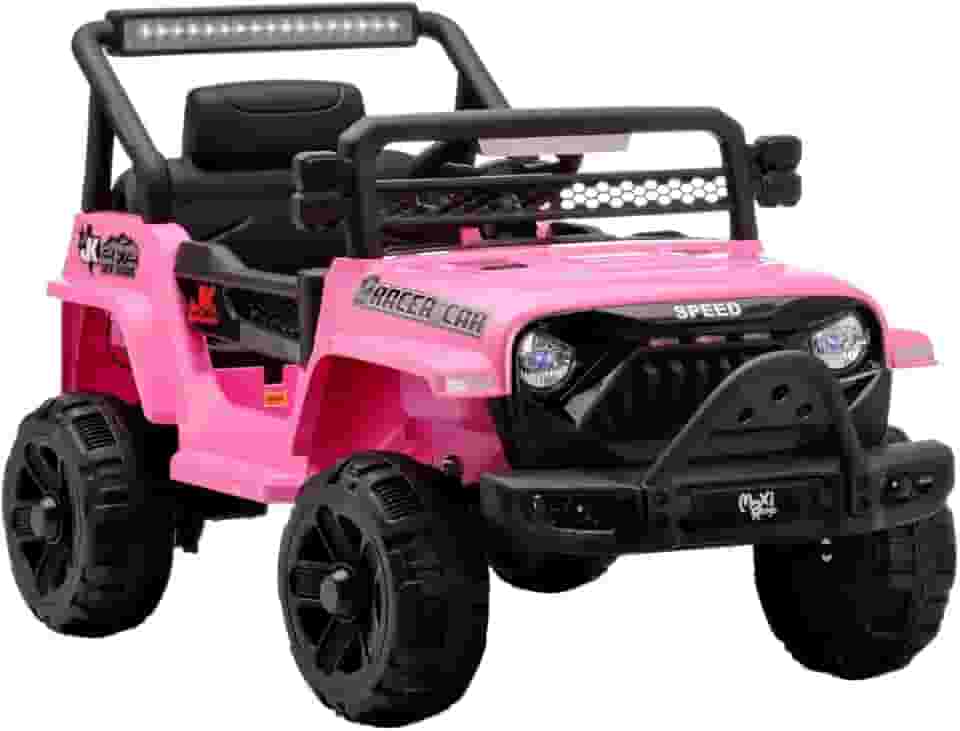 Carrinho Elétrico Infantil Mini Jipe Ride On 12v Maxi Toys (Rosa)