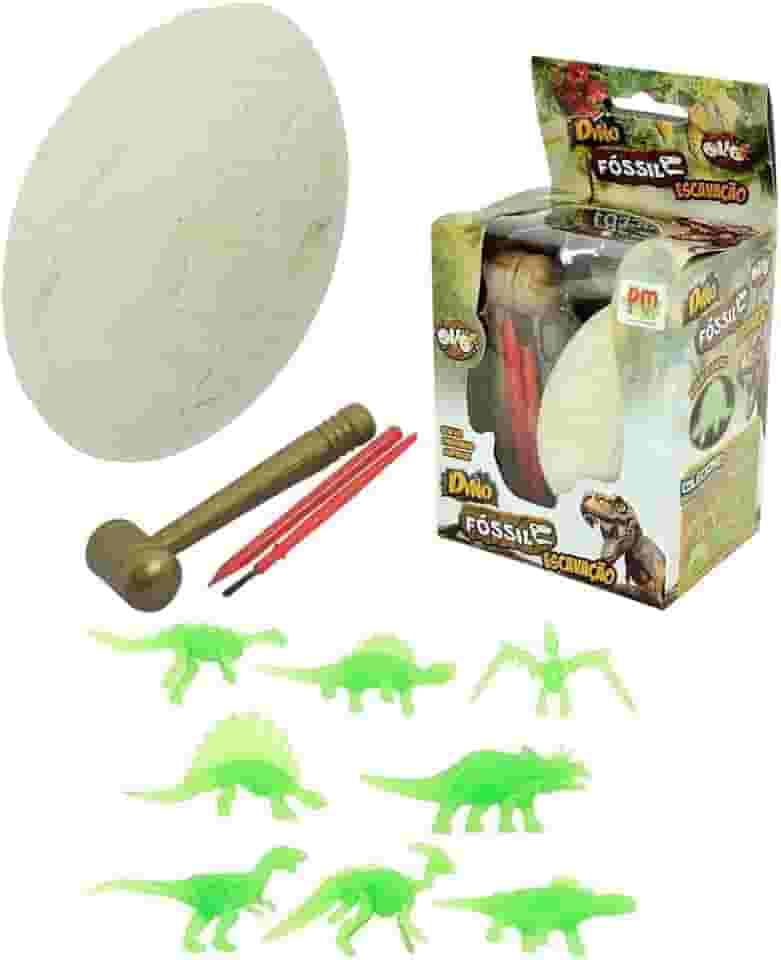 Dino Fossil Escavacao Ovo Sortido, DM Toys
