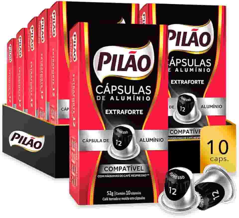 PACK PILÃO EXTRAFORTE ESPRESSO 12-10 PACOTES DE 10 CÁPSULAS