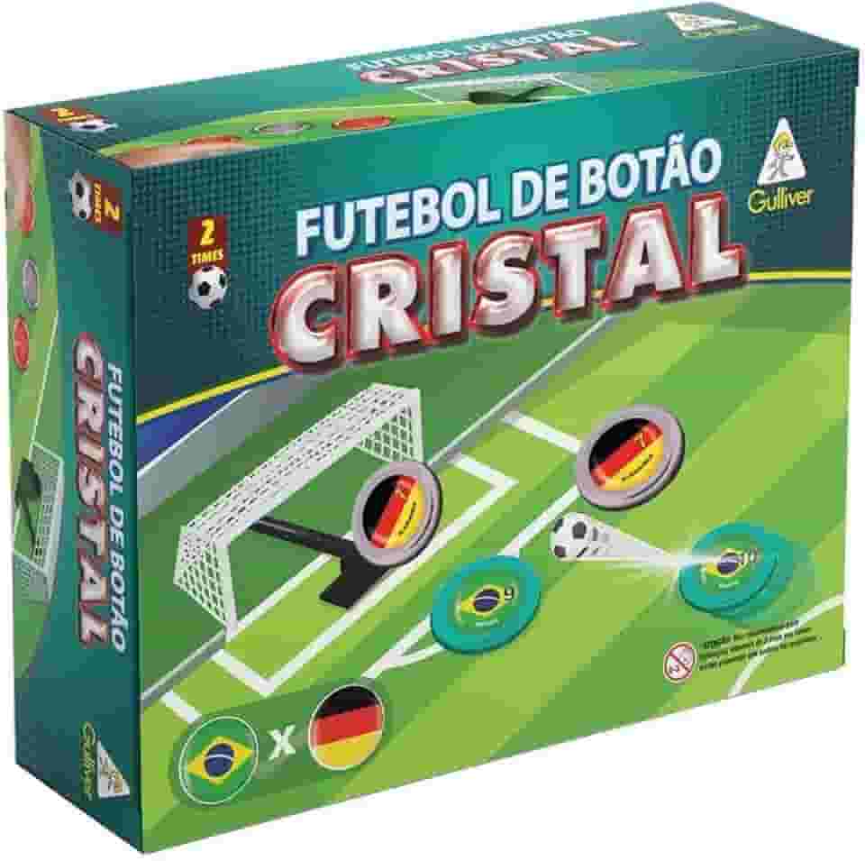 Jogo Futebol de Botão, Brasil x Alemanha, Gulliver, 27 Peças
