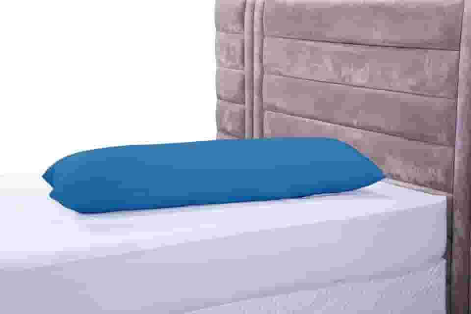 Fronha Travesseiro De Corpo Pele De Pêssego 1,35x0,45 Xuxão azul