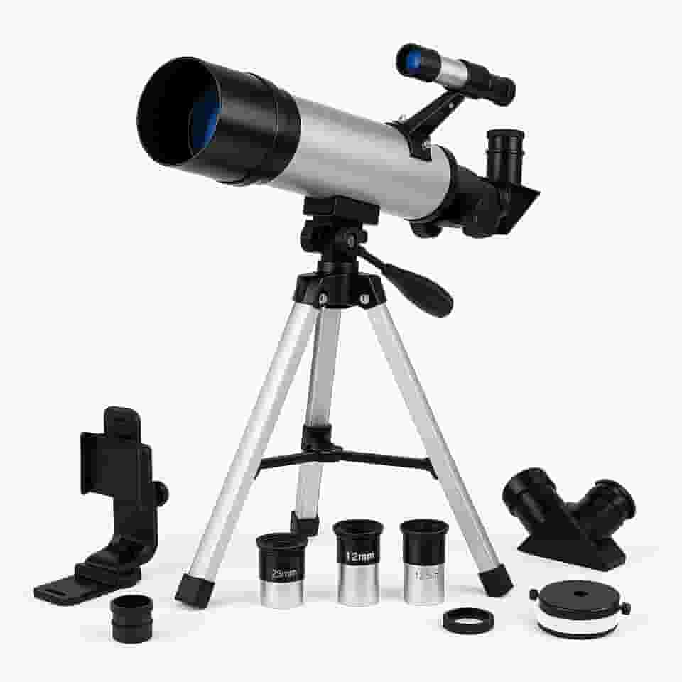 Telescópio Astronômico Profissional com Tripé Estável e Lentes HD | Ideal para Observação da Lua, Estrelas e Planetas