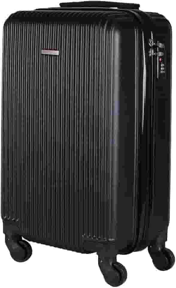 Mala de Bordo em ABS Com 4 Rodas 360 - Roncalli Tokio (Preto)