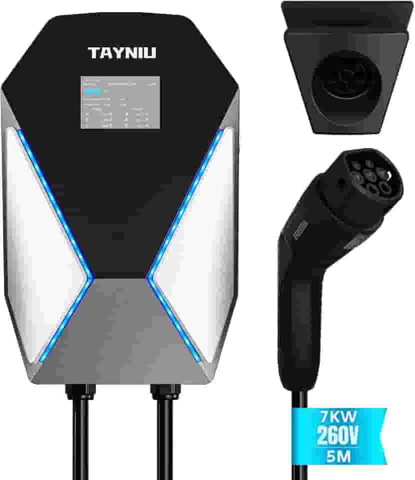 SpeedyPro Carregador 7KW Para Carro Elétricos Domésticos De 32A Wallbox 260V Interno Externo Cabo De 5 Metro Carregamento de Parede para BYD Audi BMW Mercedes EQA EQB