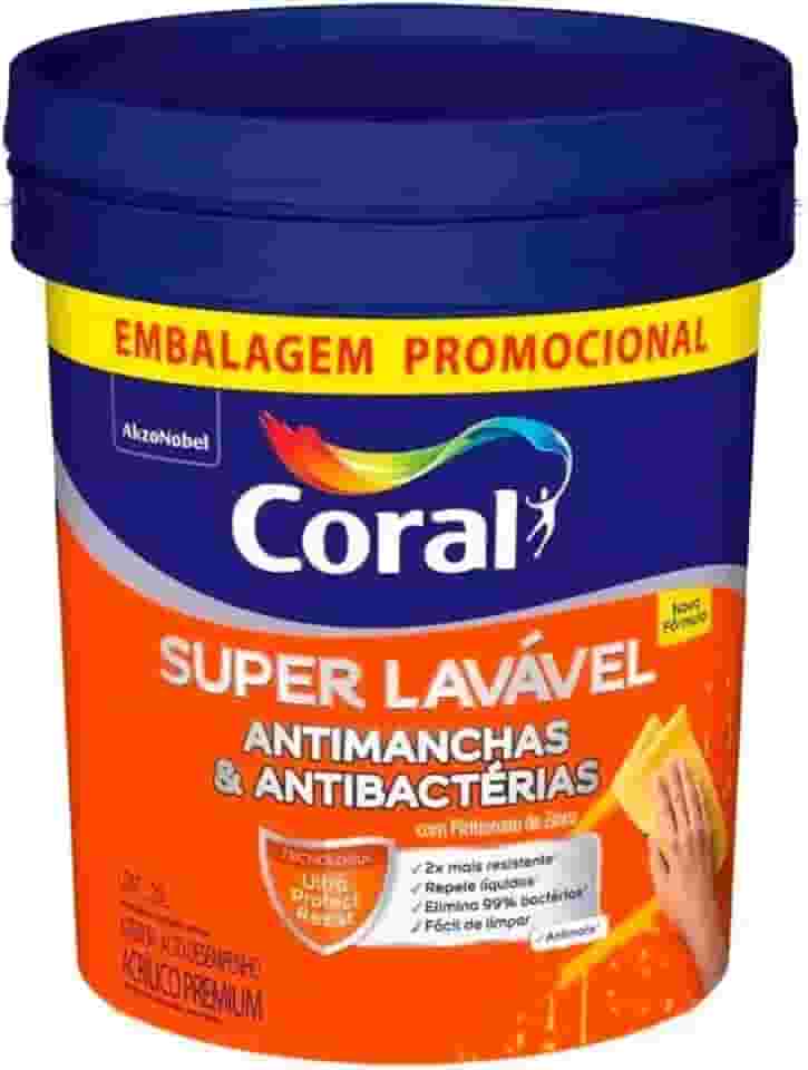 Tinta Acrí­lica Premium Coral Super Lavável 20L Branco