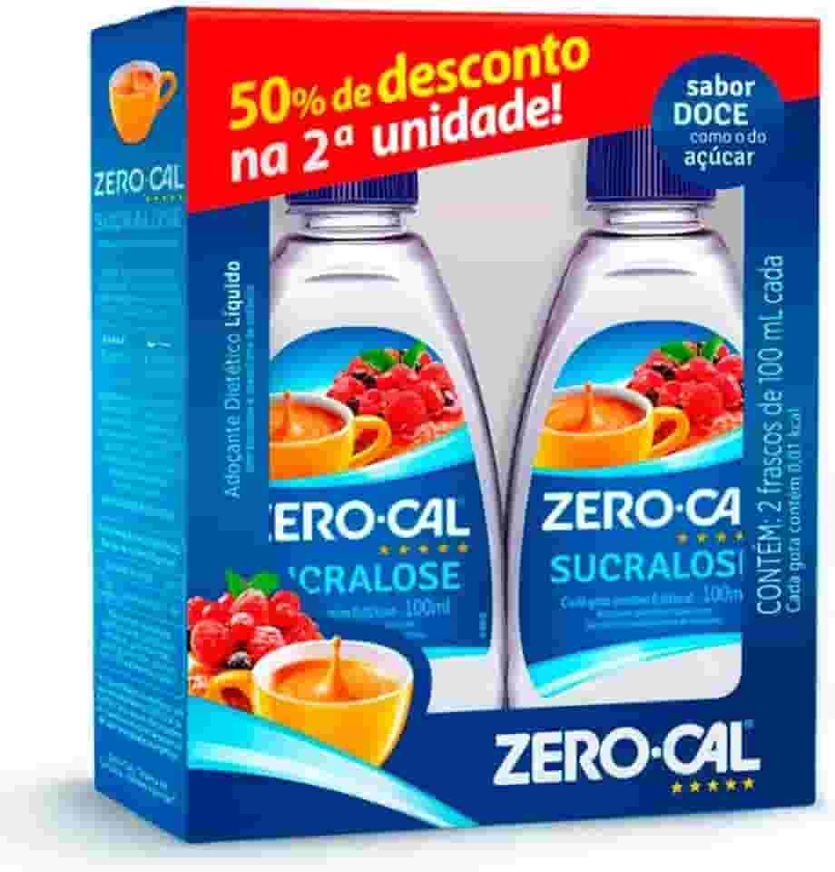 Zero-Cal - Adoçante Sucralose Líquido - Leve 2 e Pague Menos na 2ª Unidade - 100ml