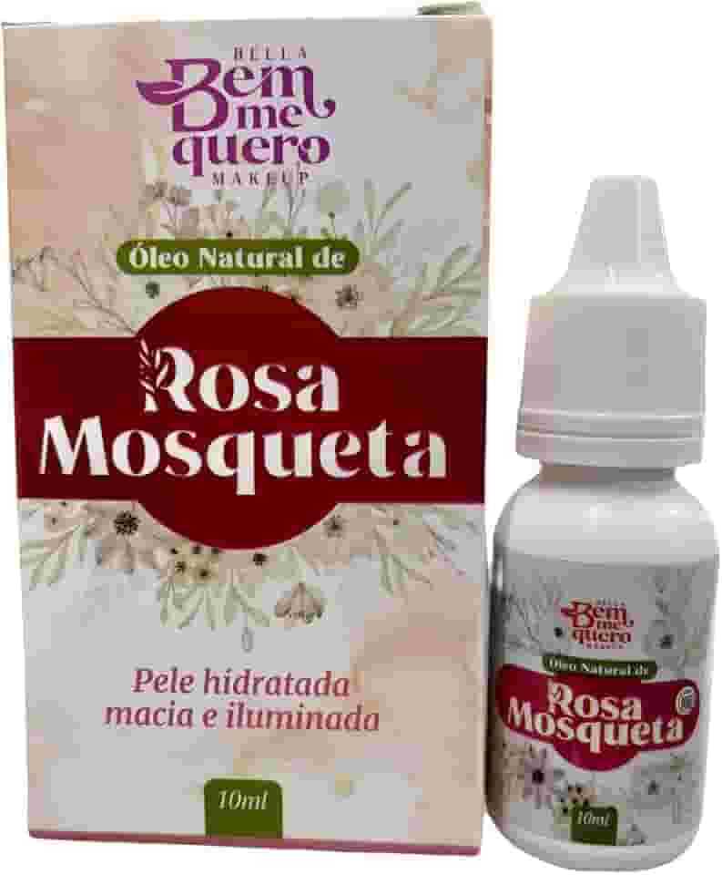 Óleo de Rosa Mosqueta Puro 100% Natural, Facial, Corporal, Cicatriz e Estrias, Hidratante, Anti-Rugas, Manchas e Marcas de Expressão