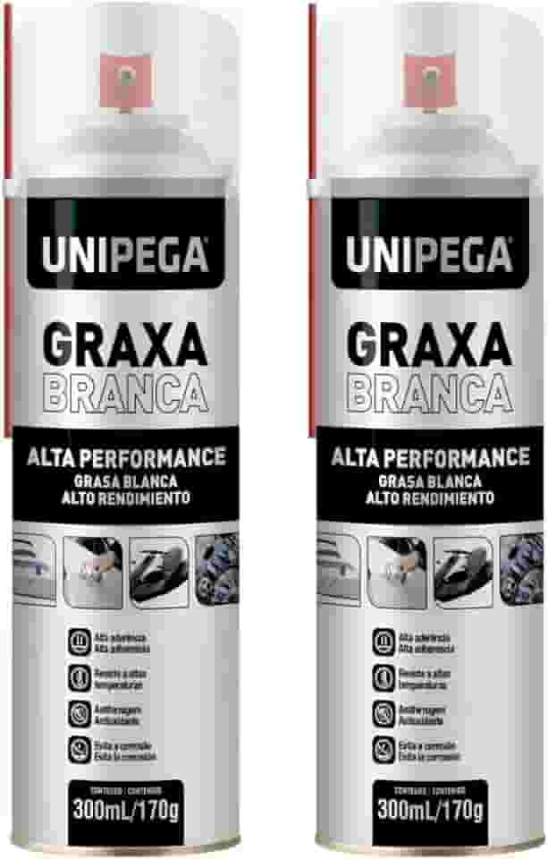 Kit 2 Graxa Em Spray De Alta Performance Lubrificação Branca 300ml