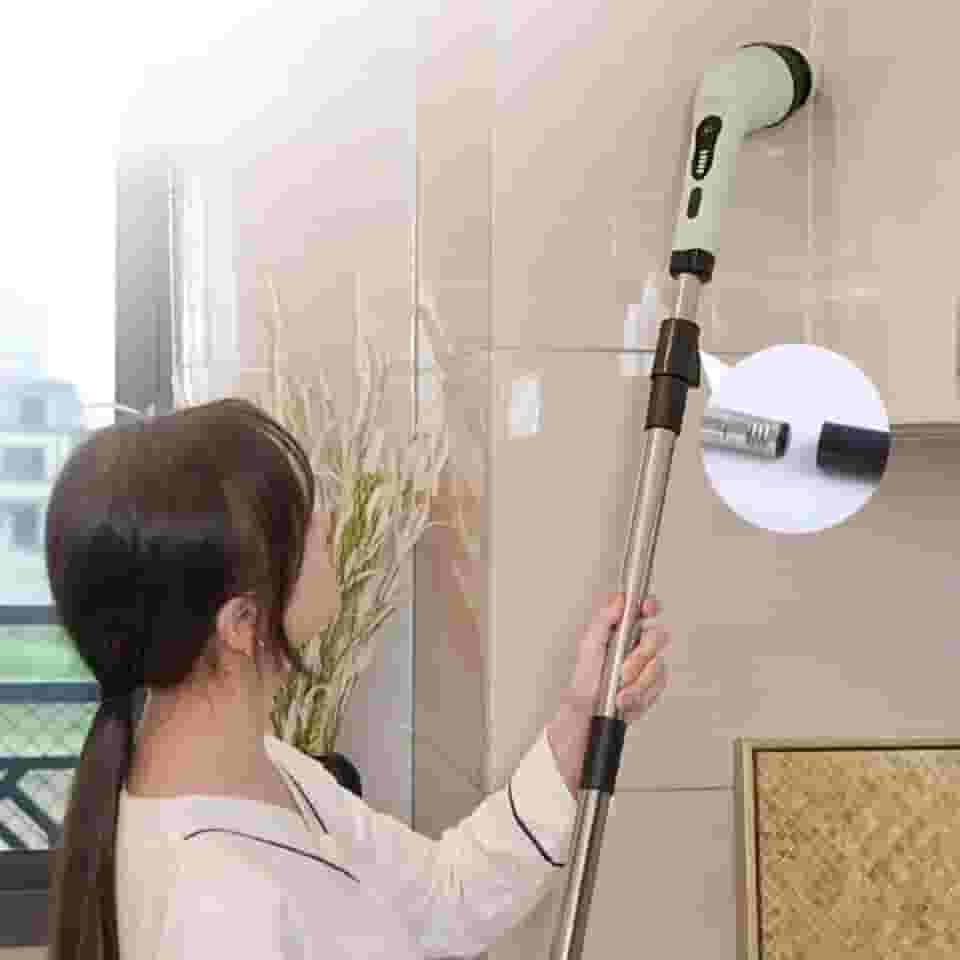 Esfregão Elétrico 9 Em 1 Mop Sem fio Escova De Limpeza Pesada Janela Banheiro e Cozinha Rapida Multiuso 360 Recarregavel Giratoria