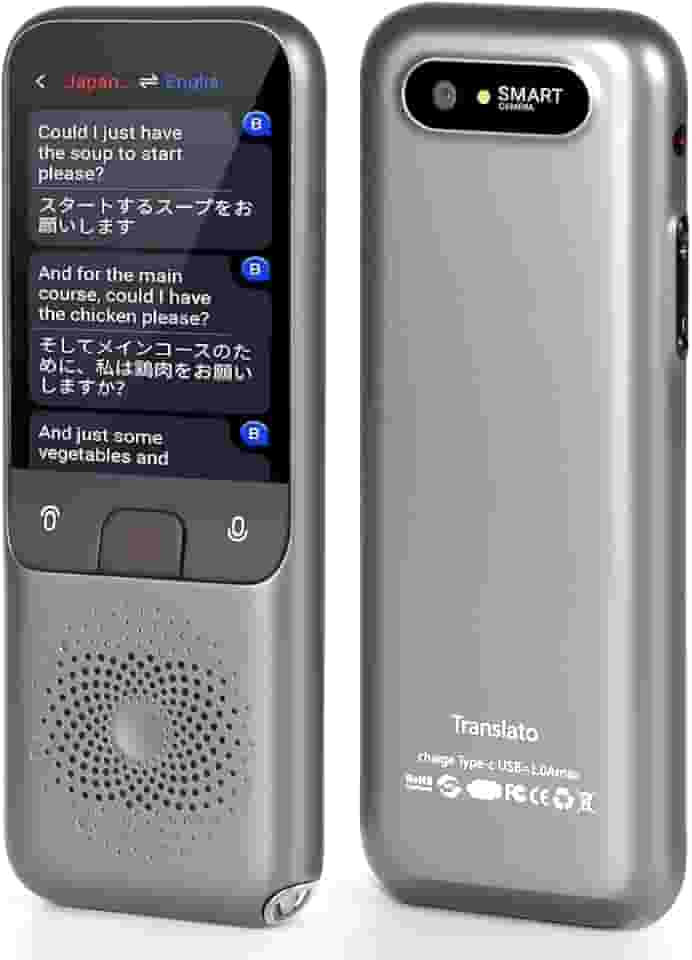 Máquina de Tradução, Cinza, Tradutor de Voz Inteligente Tela Sensível Ao Toque, Dispositivo Tradutor de 138 Idiomas, A Escolha Ideal para O Escritório