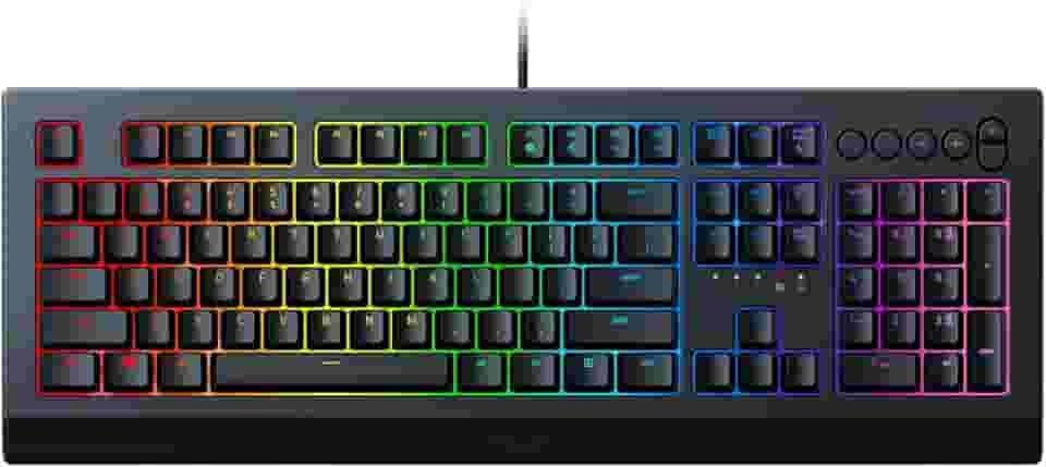 Teclado Gamer Razer Cynosa Chroma V2 Membrane Switch, Preto