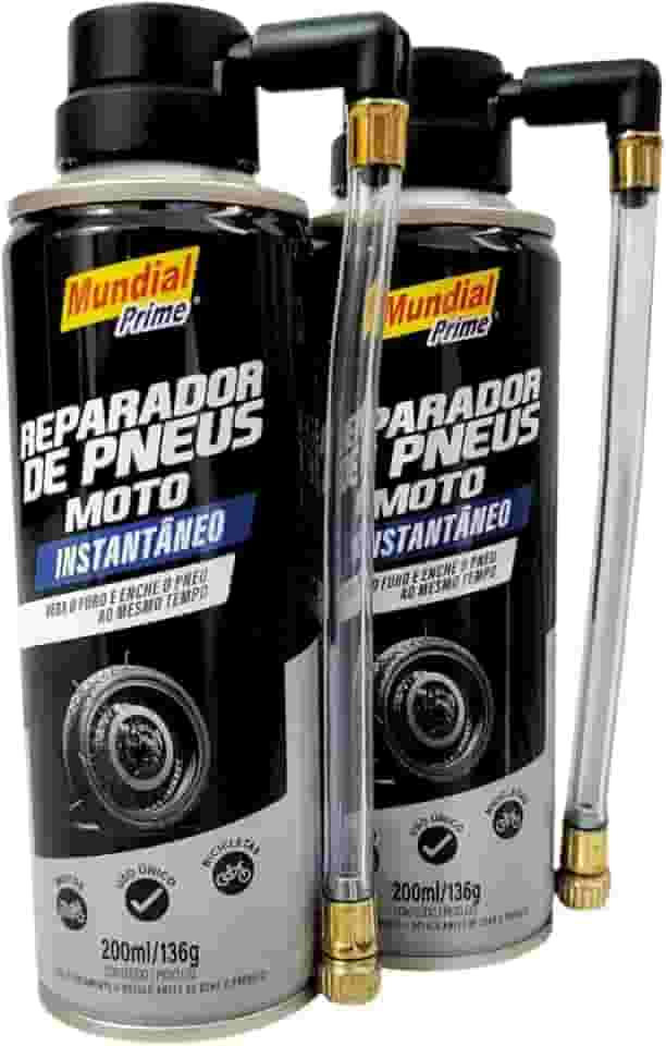 Mini Reparador de Pneus Especial para Moto Bike Patinete SOS Instantâneo Kit 2 Unidades