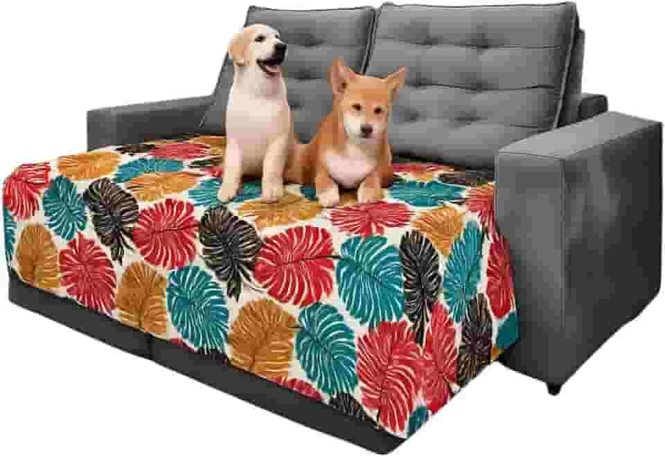 Protetor De Sofá Pet Para Cães E Gatos. Contra Pelos E Líquidos 1,50 x 1,40 Jacquard (Florida colorida)