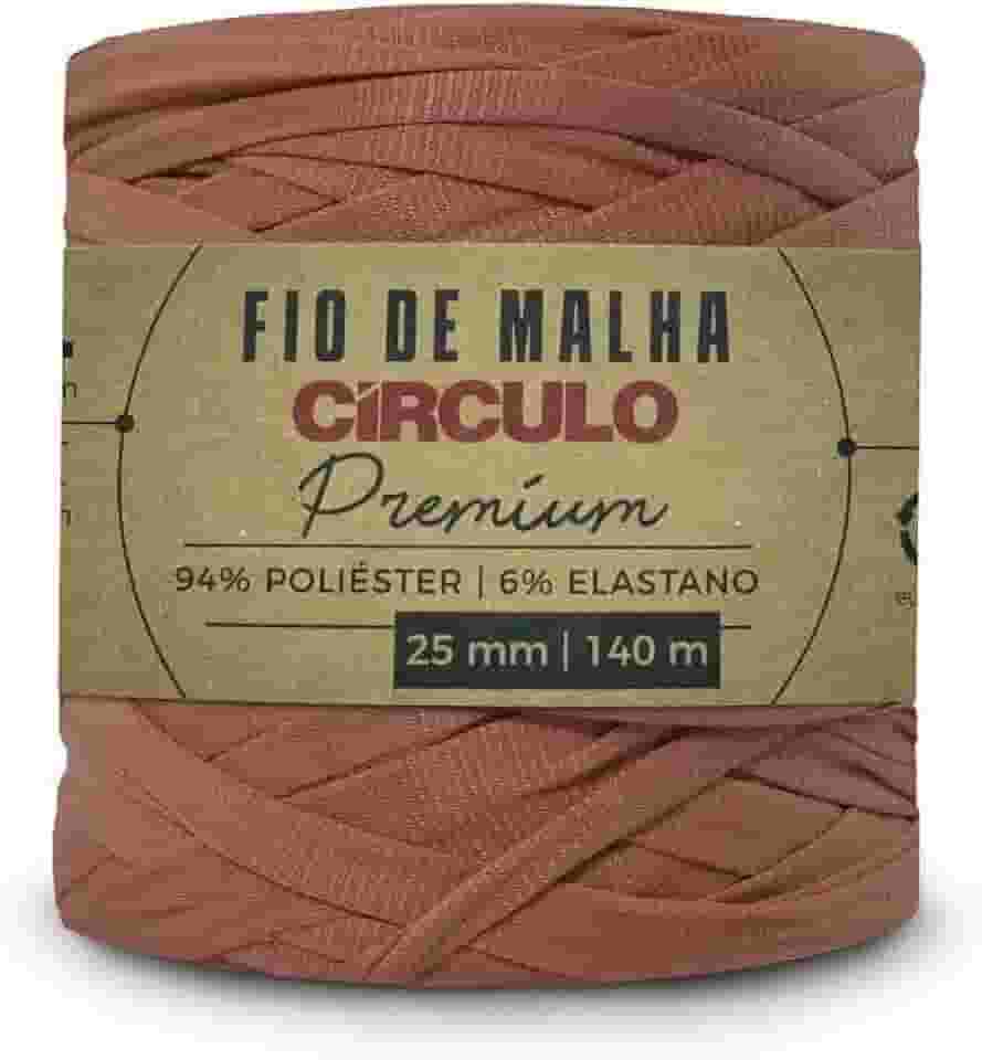 Kit 2 Fio De Malha Circulo Premium 140m Para Crochê Tricô Espessura 25mm - Todos os Tons (7832 - ARAGAO)