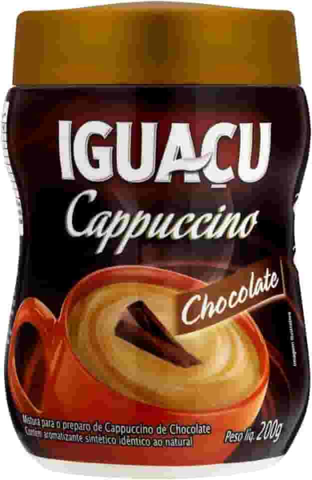 Cappuccino Solúvel Chocolate Iguaçu Pote 200g